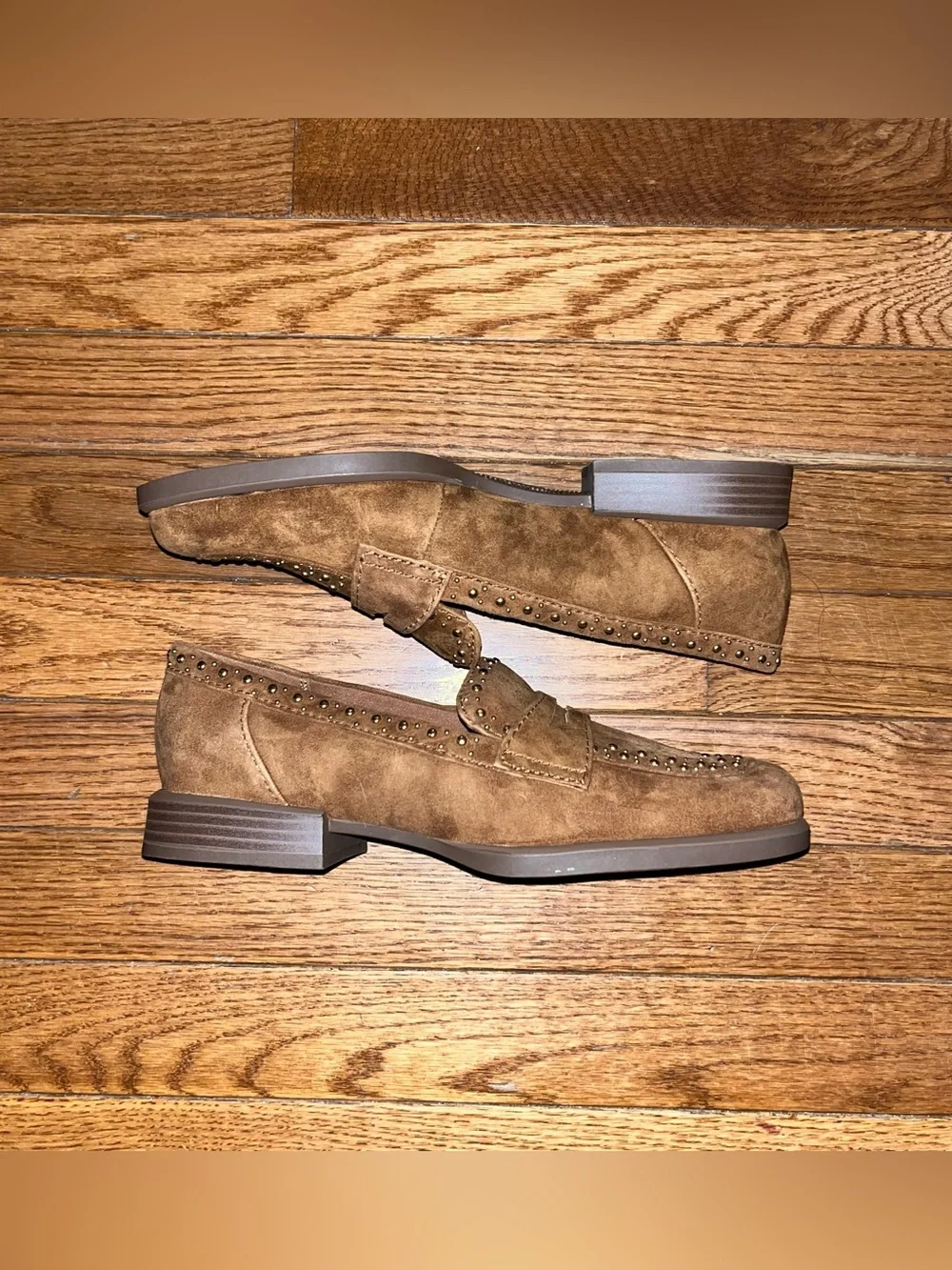 27 EDIT Naturalizer Haven 2 Penny Loafers Dark Chestnut Suede Women’s 8
